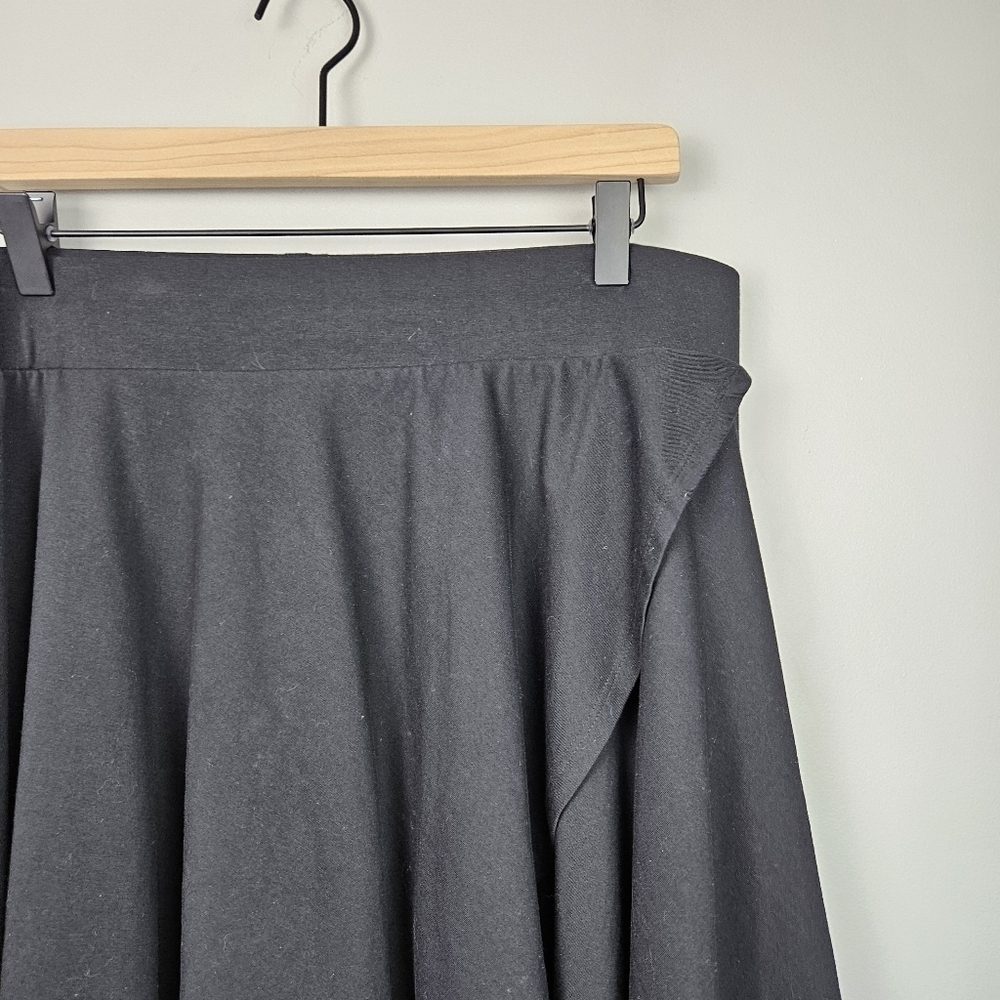 Torrid Ruffle Black Skirt 0 - Picture 3 of 9